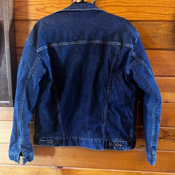 WRANGLER WESTERN SHERPA LINED DENIM JACKET - Picture 2 of 3